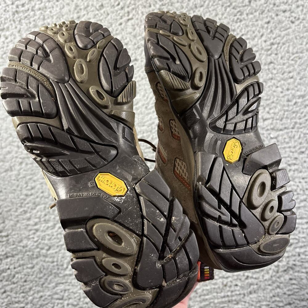 Merrell Moab Mid Waterproof Hiking Boots Bungee Cord Brown Womens 9.5 J88790 - Picture 6 of 11